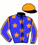 casaque portée par Lemaitre A. jockey du cheval de course AFRICAN GREY, information pmu ZETURF