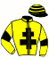 casaque portée par Lagadeuc F. jockey du cheval de course HOCHE, information pmu ZETURF