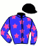 casaque portée par Lebourgeois Y. jockey du cheval de course GAMIN DE MAHEY, information pmu ZETURF