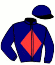 casaque portée par Dubois J. jockey du cheval de course HERE WE GO, information pmu ZETURF