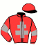 casaque portée par Badin M. jockey du cheval de course DIX HUIT BRUMAIRE, information pmu ZETURF