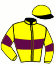 casaque portée par Rotger Serra J.C. jockey du cheval de course HOURRA BEGONIA, information pmu ZETURF