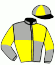 casaque portée par Giard F. jockey du cheval de course HASE DE CREPON, information pmu ZETURF