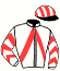 casaque portée par Fresneau L. jockey du cheval de course FONDON DE PELMER, information pmu ZETURF