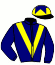 casaque portée par Santiago Mlle D. jockey du cheval de course PLACE COLETTE (FR), information pmu ZETURF