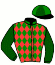 casaque portée par De Giles F. jockey du cheval de course TEXARD (FR), information pmu ZETURF