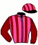 casaque portée par Santiago Mlle D. jockey du cheval de course BY THE ROSE (IE), information pmu ZETURF