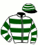 casaque portée par Mandel G. jockey du cheval de course EMBAJADORES (IE), information pmu ZETURF