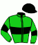 casaque portée par Marie B. jockey du cheval de course SAINT FIACRE, information pmu ZETURF