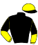 casaque portée par Prichard Mlle C. jockey du cheval de course MAXIMO MERIDIO (FR), information pmu ZETURF