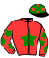 casaque portée par De Chitray A. jockey du cheval de course VALSAIN (FR), information pmu ZETURF
