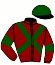 casaque portée par Crastus A. jockey du cheval de course PONT D'OUILLY, information pmu ZETURF