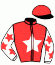 casaque portée par Herry Mlle P. jockey du cheval de course HALBANE DU COUDRAY (FR), information pmu ZETURF