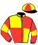 casaque portée par Haon D. jockey du cheval de course ELU DE DOMPIERRE (FR), information pmu ZETURF