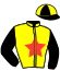 casaque portée par Bovy Mic. jockey du cheval de course GASTOUNET (FR), information pmu ZETURF