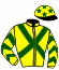 casaque portée par Mobian J. jockey du cheval de course COSMIC GODDESS, information pmu ZETURF