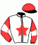 casaque portée par Nicco Mlle A. jockey du cheval de course AFFAIRE CONCLUE, information pmu ZETURF