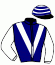 casaque portée par Millet G. jockey du cheval de course MAD WHIP, information pmu ZETURF