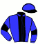 casaque portée par Ohanessian Mlle J. jockey du cheval de course JOCONDE DARLING, information pmu ZETURF