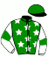 casaque portée par Thonnerieux R. jockey du cheval de course JOYEUSE DE JYC, information pmu ZETURF