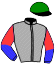 casaque portée par Gauvin M. jockey du cheval de course JUNE DE L'ORGUE, information pmu ZETURF