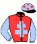 casaque portée par Bekaert D. jockey du cheval de course GELINO DE MARS, information pmu ZETURF