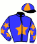 casaque portée par Verriere L. jockey du cheval de course IDOLE DE NERET, information pmu ZETURF