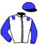 casaque portée par Junod G. jockey du cheval de course GALON DE VIRE, information pmu ZETURF