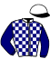 casaque portée par Neuville H. jockey du cheval de course FLAG, information pmu ZETURF