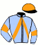 casaque portée par Gauvin J. P. jockey du cheval de course ILLICO JULRY, information pmu ZETURF