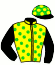 casaque portée par Nicoleau J. jockey du cheval de course SYLVER SAMBA, information pmu ZETURF casaque portée par Nicoleau J. jockey du cheval de course SYLVER SAMBA, information pmu ZETURF