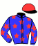 casaque portée par Briand Y. A. jockey du cheval de course JORAT DES VALERINS, information pmu ZETURF