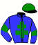 casaque portée par Sorel J. Ch. jockey du cheval de course HUBERUS, information pmu ZETURF