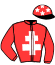 casaque portée par Demoulin G. jockey du cheval de course KANSAS DE DIGEON, information pmu ZETURF