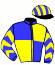 casaque portée par Peltier S. jockey du cheval de course ILIANO DES PLAINES, information pmu ZETURF