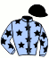 casaque portée par Gaudin A. jockey du cheval de course HARKANSAS DE L'OZE, information pmu ZETURF
