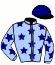 casaque portée par Mutel M. M. jockey du cheval de course HOUSTON JUSTICE, information pmu ZETURF