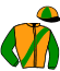 casaque portée par Brechat L. jockey du cheval de course KIWI DE L'HAUT, information pmu ZETURF