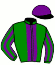 casaque portée par Scardino T. jockey du cheval de course CATENDA (GB), information pmu ZETURF