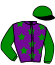 casaque portée par Dave Jer. jockey du cheval de course HAPPY NEW DAY (FR), information pmu ZETURF
