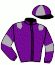 casaque portée par Verva L. jockey du cheval de course HIRONDELLE D'AVEZE (FR), information pmu ZETURF