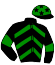 casaque portée par Rochard B. jockey du cheval de course GALOPIN DES BIARDS (FR), information pmu ZETURF