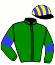 casaque portée par Rochard B. jockey du cheval de course FADETTE DE CYM (FR), information pmu ZETURF