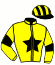casaque portée par Nicolaysen E. jockey du cheval de course DIAMANT DU RUEL (FR), information pmu ZETURF