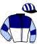 casaque portée par Lagadeuc F. jockey du cheval de course DIAMOND BOURBON (FR), information pmu ZETURF
