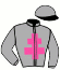 casaque portée par Randon A. jockey du cheval de course ILANA DE BEYLEV (FR), information pmu ZETURF