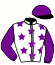 casaque portée par Souchet W. jockey du cheval de course DAUPHINE DE CLECY (FR), information pmu ZETURF