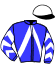 casaque portée par Vanmeerbeck J. jockey du cheval de course GONIKA DU CHATELET (FR), information pmu ZETURF