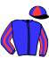 casaque portée par Lecanu F. jockey du cheval de course GAME ATTITUDE (FR), information pmu ZETURF