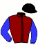 casaque portée par Crespel D. jockey du cheval de course GRANDE MALICE (FR), information pmu ZETURF